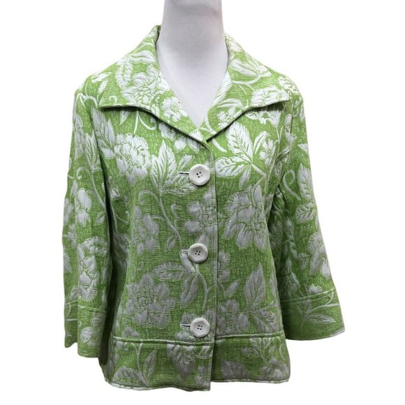 Coldwater Creek Unstructured Jacket Tapestry Large Buttons - Picture 1 of 6